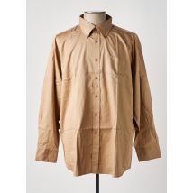 JUMFIL - Chemise manches longues beige en coton - Homme - Taille 6XL - Modz