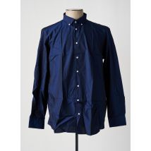 BANDE ORIGINALE - Chemise manches longues bleu en coton - Homme - Taille 3XL - Modz