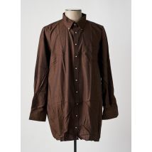 ETERNA - Chemise manches longues marron en coton - Homme - Taille XXL - Modz