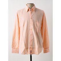 BRUNO SAINT HILAIRE - Chemise manches longues orange en coton - Homme - Taille XXL - Modz
