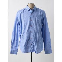 BRUNO SAINT HILAIRE - Chemise manches longues bleu en coton - Homme - Taille XL - Modz