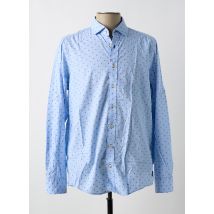 CASAMODA - Chemise manches longues bleu en coton - Homme - Taille L - Modz