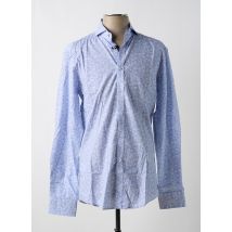 VENTI - Chemise manches longues bleu en coton - Homme - Taille M - Modz