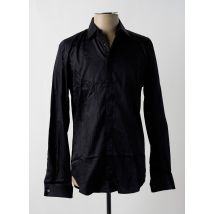 IZAC - Chemise manches longues noir en coton - Homme - Taille M - Modz