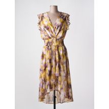 MORGAN - Robe longue jaune en polyester - Femme - Taille 40 - Modz