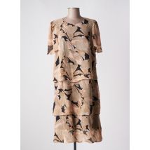 SIGNATURE - Robe mi-longue beige en polyester - Femme - Taille 40 - Modz