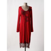 MARJOLAINE - Chemise de nuit rouge en viscose - Femme - Taille 40 - Modz