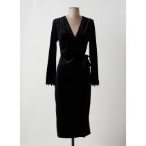 MARJOLAINE - Déshabillé noir en polyester - Femme - Taille 40 - Modz