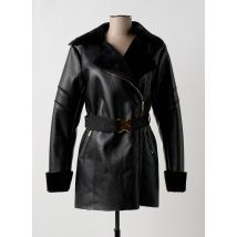 LOLA CASADEMUNT - Manteau long noir en polyester - Femme - Taille 36 - Modz