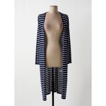 PERSONA BY MARINA RINALDI - Gilet manches longues bleu en viscose - Femme - Taille 46 - Modz
