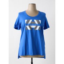 PERSONA BY MARINA RINALDI - T-shirt bleu en coton - Femme - Taille 44 - Modz