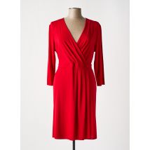 LA FEE MARABOUTEE - Robe mi-longue rouge en acetate - Femme - Taille 42 - Modz