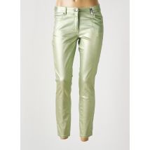 SPORTALM - Pantalon 7/8 vert en coton - Femme - Taille 38 - Modz