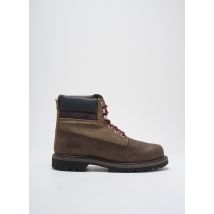 CAT - Bottines/Boots marron en cuir - Homme - Taille 41 - Modz