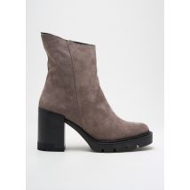 BUENO - Bottines/Boots gris en cuir - Femme - Taille 37 - Modz