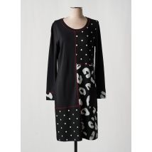 DOLCEZZA - Robe mi-longue noir en polyester - Femme - Taille 38 - Modz