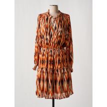 ESQUALO - Robe mi-longue orange en polyester - Femme - Taille 40 - Modz