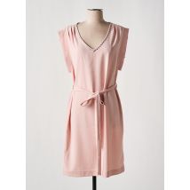 BLEU D'AZUR - Robe mi-longue rose en polyester - Femme - Taille 40 - Modz