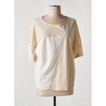 PAOLA BURANI - T-shirt beige en polyamide - Femme - Taille 38 - Modz