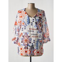 MERI & ESCA - Blouse bleu en coton - Femme - Taille 42 - Modz