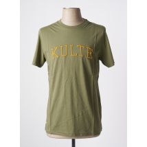 KULTE - T-shirt vert en coton - Homme - Taille XS - Modz