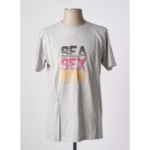 KULTE - T-shirt gris en coton - Homme - Taille S - Modz