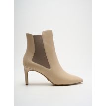 TAMARIS - Bottines/Boots beige en cuir - Femme - Taille 40 - Modz