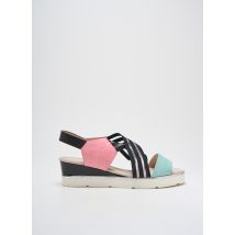 DANSI - Sandales/Nu pieds rose en cuir - Femme - Taille 44 - Modz