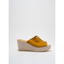 LA MAISON DE L'ESPADRILLE - Espadrilles jaune en cuir - Femme - Taille 40 - Modz