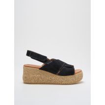 EVA FRUTOS - Sandales/Nu pieds noir en cuir - Femme - Taille 37 - Modz