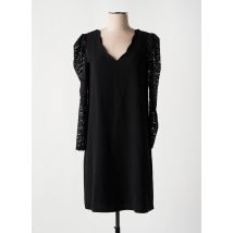 CHARMING GIRL - Robe mi-longue noir en polyester - Femme - Taille 36 - Modz