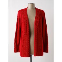BARILOCHE - Gilet manches longues rouge en acrylique - Femme - Taille 44 - Modz