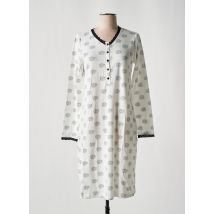 SENORETTA - Chemise de nuit blanc en coton - Femme - Taille 38 - Modz