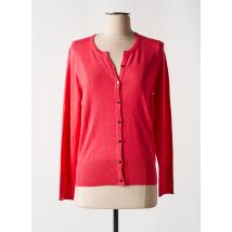 MICHA - Gilet manches longues rose en viscose - Femme - Taille 38 - Modz