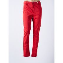 KANOPE - Pantalon slim rouge en coton - Femme - Taille 42 - Modz