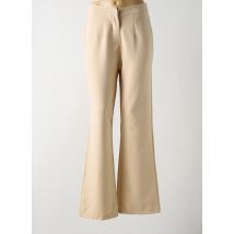 LA PETITE NÎMOISE - Pantalon flare beige en polyester - Femme - Taille 40 - Modz
