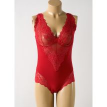 JANIRA - Body lingerie rouge en coton - Femme - Taille 46 - Modz