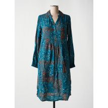 AGATHE & LOUISE - Robe mi-longue bleu en viscose - Femme - Taille 50 - Modz