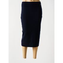 SAINT JAMES - Jupe mi-longue bleu en laine vierge - Femme - Taille 36 - Modz