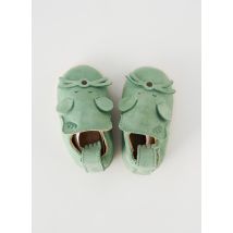 EASY PEASY - Chaussons/Pantoufles vert en cuir - Garçon - Taille 18 - Modz