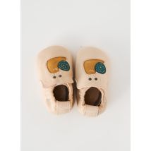 EASY P^ - Chaussons/Pantoufles beige en cuir - Garçon - Taille TU - Modz
