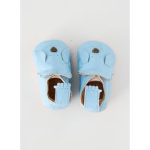 EASY PEASY - Chaussons/Pantoufles bleu en cuir - Garçon - Taille TU - Modz