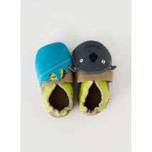 COOKOO BY GBB - Chaussons/Pantoufles marron en cuir - Garçon - Taille 17 - Modz