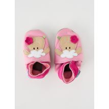 INCH BLUE - Chaussons/Pantoufles rose en cuir - Fille - Taille TU - Modz
