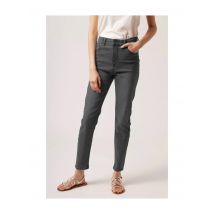 NAF NAF - Jeans coupe slim gris en coton - Femme - Taille 42 - Modz