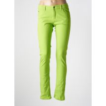 FLAIR - Pantalon slim vert en coton - Femme - Taille 38 - Modz