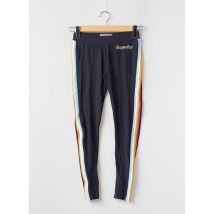 SUPERDRY - Legging bleu en coton - Femme - Taille 36 - Modz