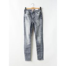 ONLY - Jeans skinny gris en coton - Femme - Taille 36 - Modz