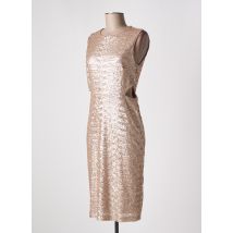 ANGELA DAVIS - Robe mi-longue beige en polyester - Femme - Taille 36 - Modz