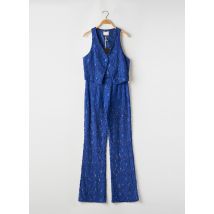 ANGELA DAVIS - Ensemble pantalon bleu en coton - Femme - Taille 36 - Modz